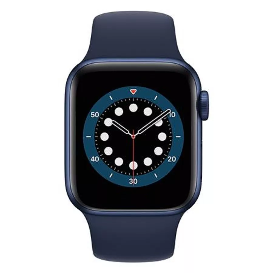 Apple Watch Series 6 44mm Blue Aluminum Case Deep Navy Sport Band