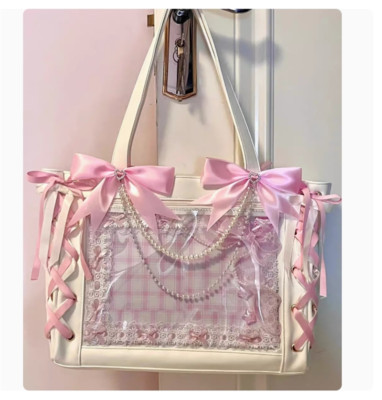 Japanese Girl Transparent shoulder itaBag Handbag JK Uniform Messenger Bag Cute