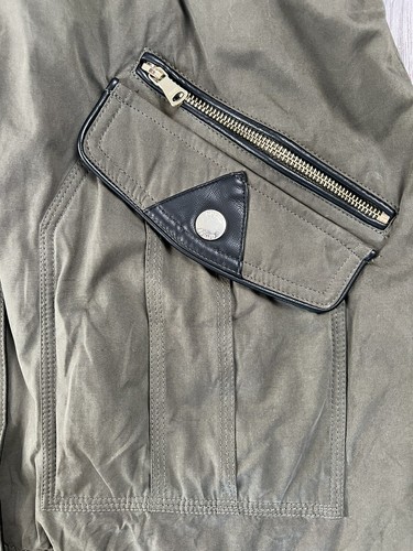 Guess Women's Winter Parka Jacket Olive Green Removable Hood Lined Size L Large - Picture 13 of 24