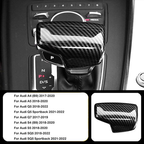 Für Audi A4 A5 Q5 Q7 Kohlefaser Optik Schalthebel Schaltknauf Abdeckung Blende - Picture 2 of 12