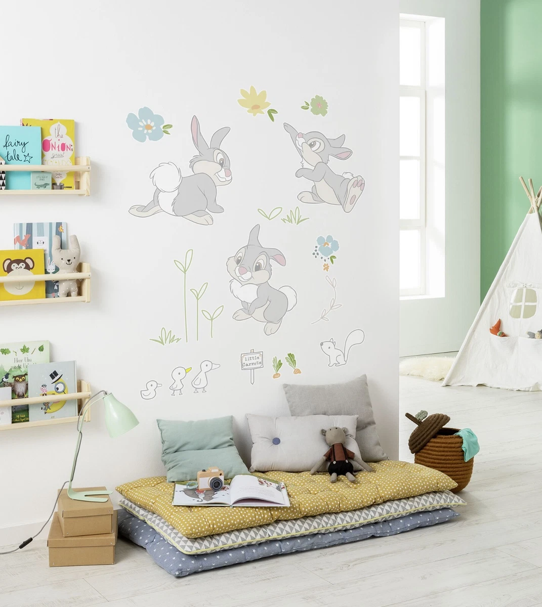 Disney Adhesivos de Pared Juego 50x70cm Muebles Caracteres Tumper 13 Piezas
