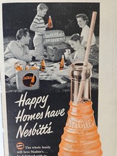 Orange Soda Nesbitts Of California Vintage 1952 Ad 1/2 Page Magazine Print