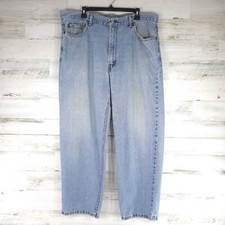 LEVI'S 550 RELAXED FIT TAPERED LEG BLUE JEANS MEN'S SIZE 40x30 MED WASH ZIP FLY