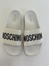 Moschino White Sandals Size 10.5