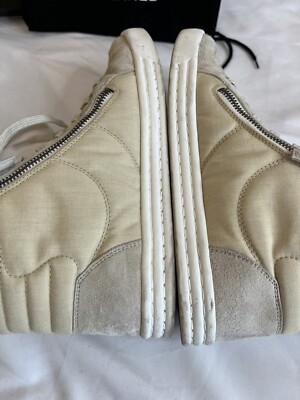 Chanel Quilted High Top Sneakers box& bag included G30617 SZ 37 | eBay