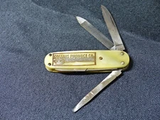 Antique Bristol Line Advertising Pocket Knife Collins Produce Co. Odessa, TX A-2