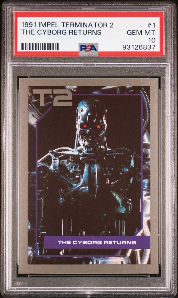 1991 Impel Terminator 2 - #1 The Cyborg Returns - PSA 10 GEM MINT - POP 2 - Image 3 of 4