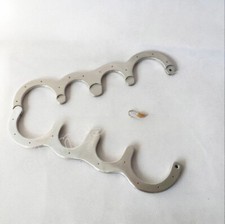 Leg Hand Cuffs Pillory Slave Shackle Stainless Steel Straight Bar Restraints