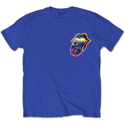 The Rolling Stones - Sixty Gradient Text with Backprint - Royal Blue T-Shirt - Bild 2 von 3