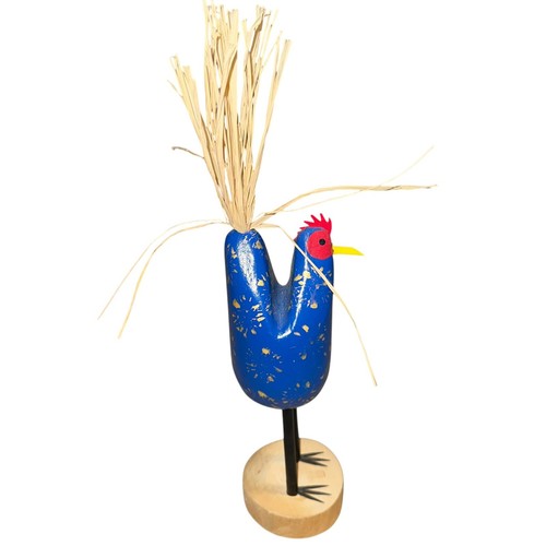 Native American handcarved, painted 9” Navajo Folk Art Chicken Edith John - Picture 6 of 9