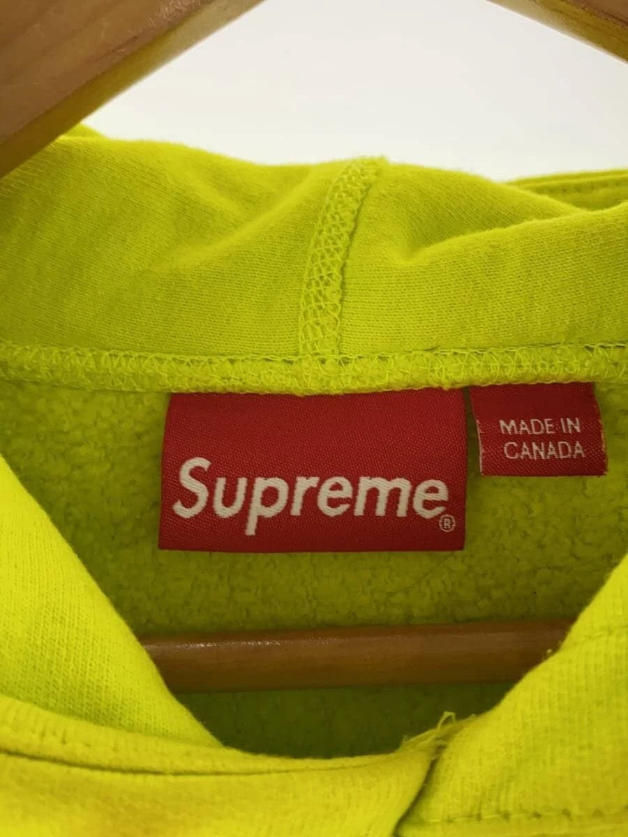 Felpa con cappuccio Supreme 20AW S logo cotone verde usata