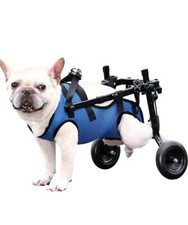 Dog Wheelchair Back Legs Sm/Med Adjustable Pet Cart w/Wheels Doggy Wheel Chair