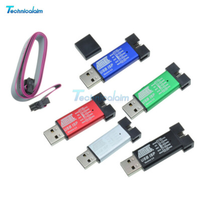 USB ISP USBISP USBASP ASP Programmer For 51 ATMEL AVR WIN7 64 Random Color
