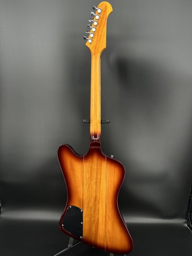 IN STOCK Firebird Brown Electric Guitar Chrome Hardware Black Fingerboard - Picture 7 of 9
