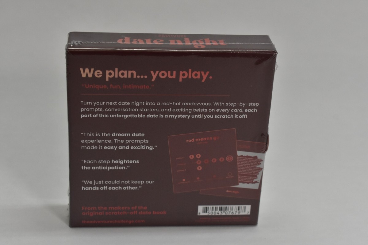 The Adventure Challenge Date Night Red Means Go Scratch Off Cards