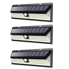 Super Bright 118 LED Solar Light Street Lamp Motion Sensor Security Lamp Outdoor