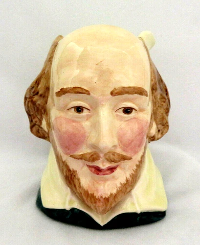 WILLIAM SHAKESPEARE Toby Mug Crown Winsor Staffordshire England Character 5 1/2"