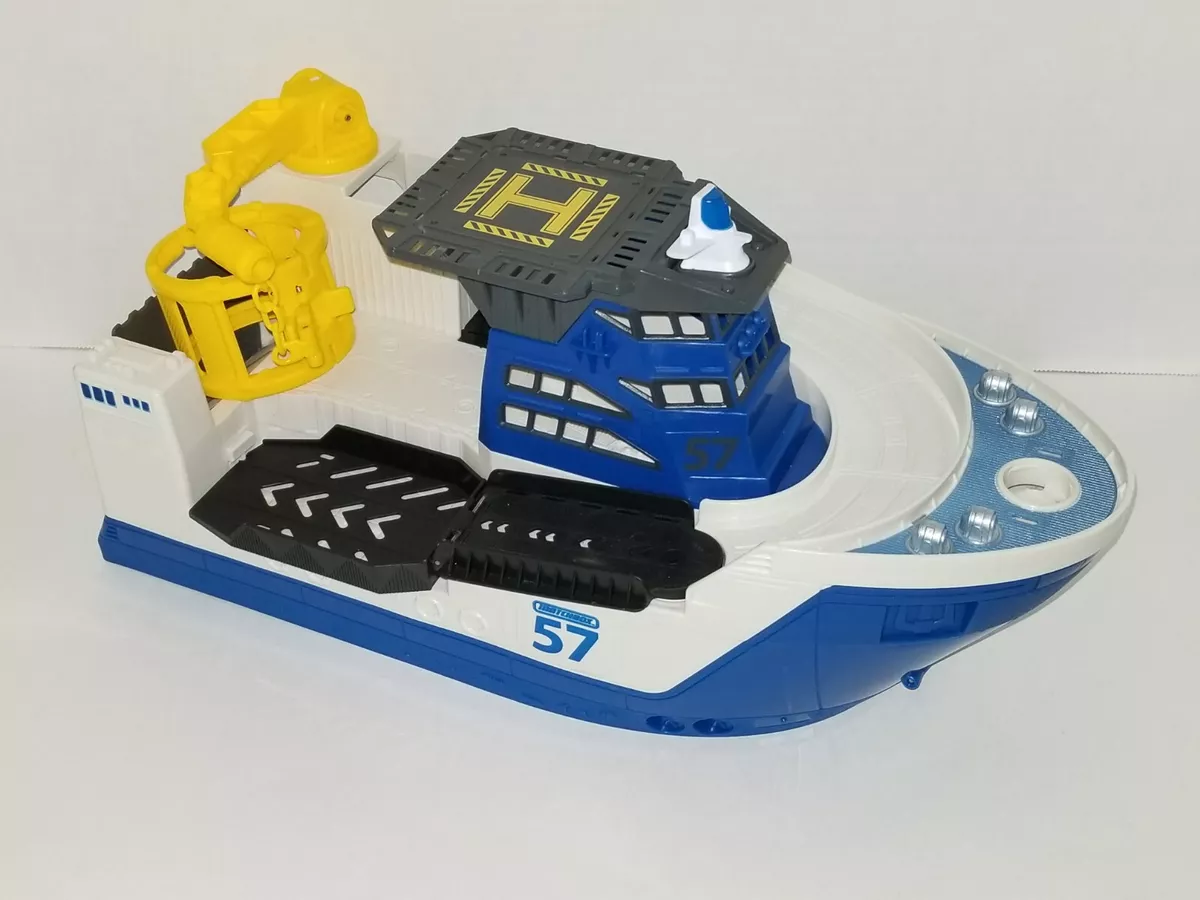 Matchbox Mission Marine Rescue Shark Ship BFN57 Mattel 2013 Ship Only As Is