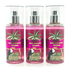 3 Bath  Body Works PINK PINEAPPLE SUNRISE Mini Fragrance Mist Travel 2.5 oz