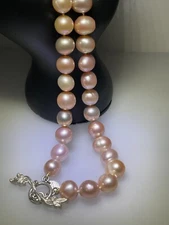  Cathy Carmendy Sterling AAA Japanese Freshwater Pearl Necklace 8.0-8.5mm #20614