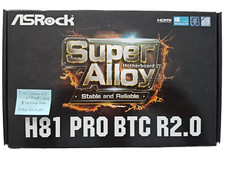 ASRock H81 Pro BTC 6 PCIE for Crypto with Intel Celeron G1840 and 8GB RAM Kit
