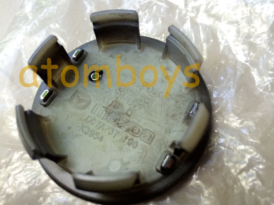 GENUINE MAZDA 2 BLACK WHEEL RIM CENTER HUB CAP 52mm DT91-37-190 - Изображение 2 из 3