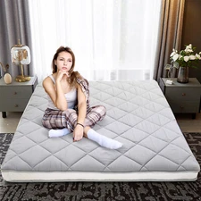 SUNYRISY Futon Mattress Padded Japanese Floor Mattress Quilted Mattress Topper