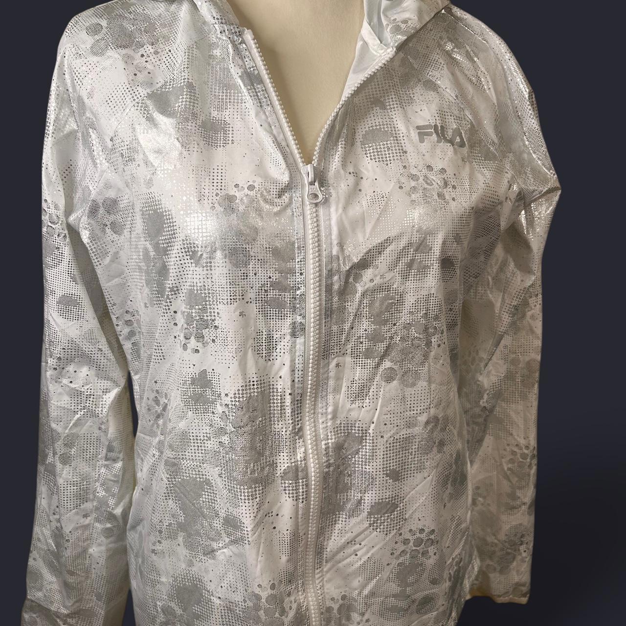 Giacca donna Fila bianca taglia small nuova senza etichetta giacca a vento leggera