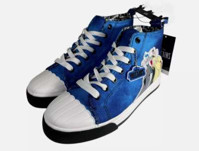 Disney Villains High Top Sneakers Women's Size 9 Lace Up Cruella Maleficent