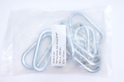 (10-Pk) Spring Snap Pear Shaped Steel 5/16" 2460-5/16 - Picture 2 of 4