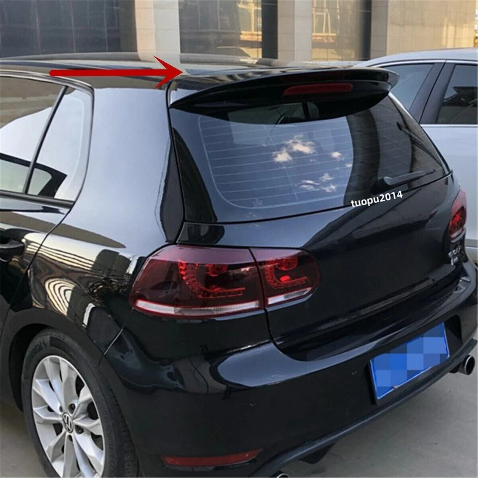 For VW Volkswagen Golf Hatch MK6 Rear Roof Window Spoiler Wing Gloss Black 10-14 Foto 3 de 4