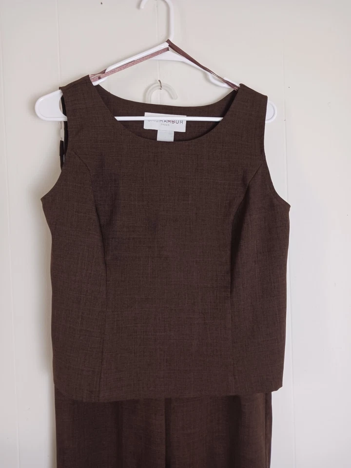 Conjunto de blazer/blusa/pantalones Sag Harbor de 3 piezas para mujer talla 8 Foto 2 de 4