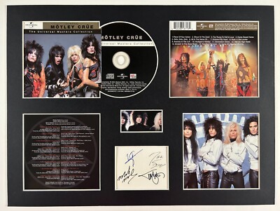 MOTLEY CRUE - Signed Autographed - THE MASTERS COLLECTION - Album Display Deluxe