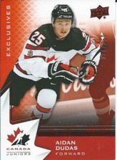 2020-21 Upper Deck Team Canada Juniors AIDAN DUDAS #41 Exclusives 034/250