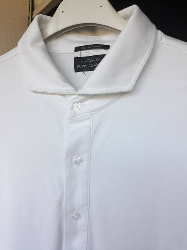 Doppelganger maglia Polo uomo in cotone bianco morbida come seta TG.XXL  ottima | eBay