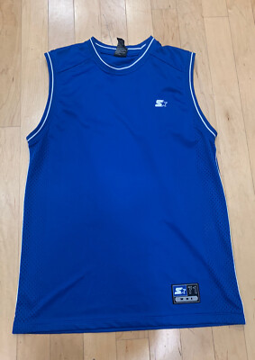 Vintage Starter Shirt Mens Med Mesh Jersey Tank Top Basketball
