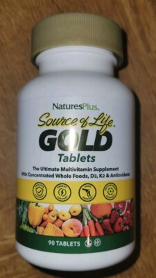 Nature's Plus Source of Life GOLD Multivitamin Mineral 90 Tablets Exp. 4/29