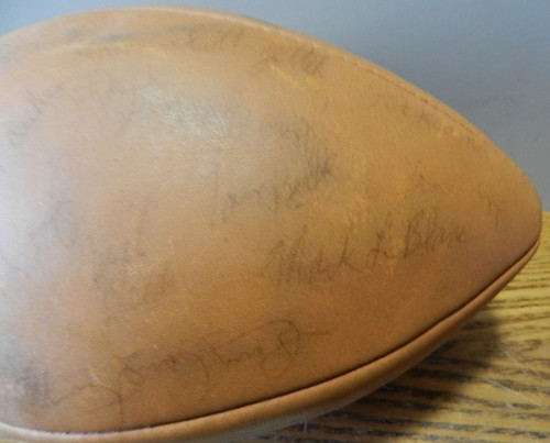 Notre Dame Team signiert Football Dan Devine Jim Gruden Brian Boulac - Bild 7 von 10
