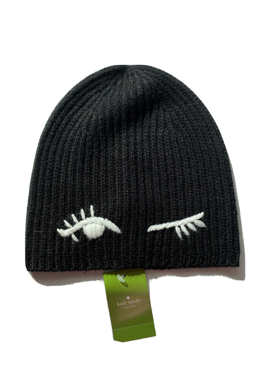 Kate Spade Winking Beanie NEW Beanie Kate Spade White size M International in Other - 48228344 main image 4