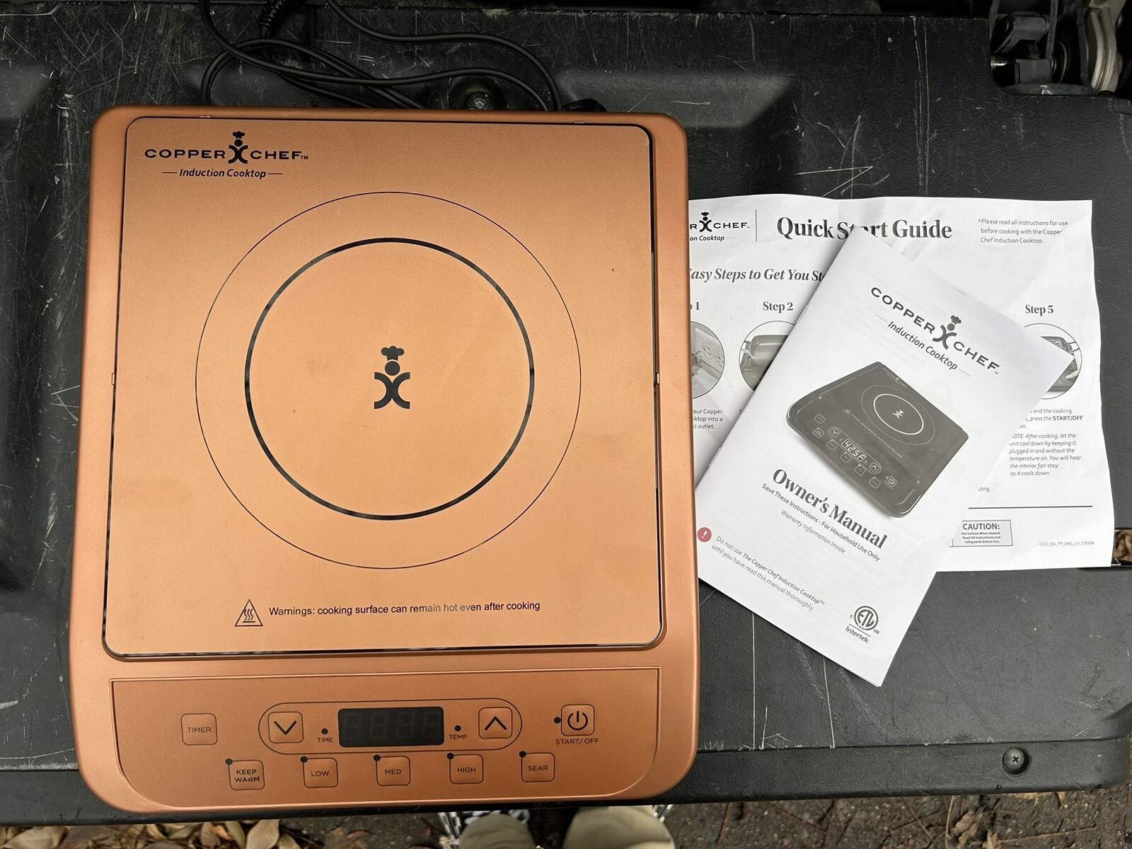 Copper Chef Induction Cooktop Cookware Portable Kitchen New Open Box eBay