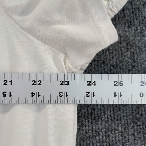 JMS Just My Size Round Neck Tunic Top Womens Plus Size 3X Short Sleeve White - Picture 14 of 14