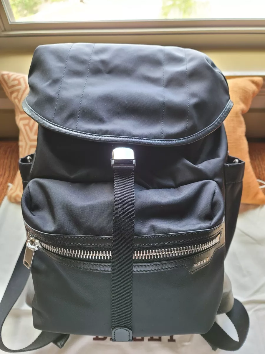 Bally backpack crew nylon and leather