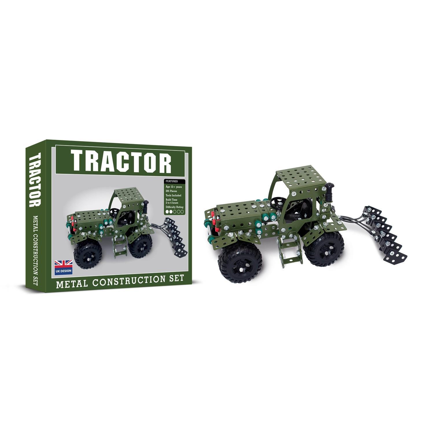 Tractor Metal Construction Set Farming Puzzle Building Kit Kids Boys Mens 12+
