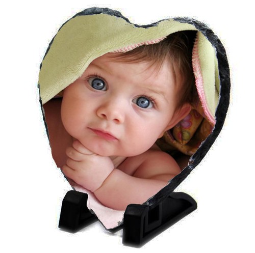 Personalised Photo Slate, Customise with your image, Wedding Baby Keepsake Gift - Picture 3 of 5