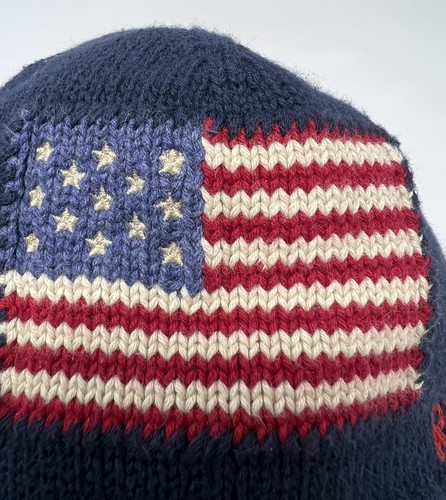 Ralph Lauren American Flag Winter Beanie Knit Hat 42cm One Size Infant Kids RARE - Picture 9 of 9