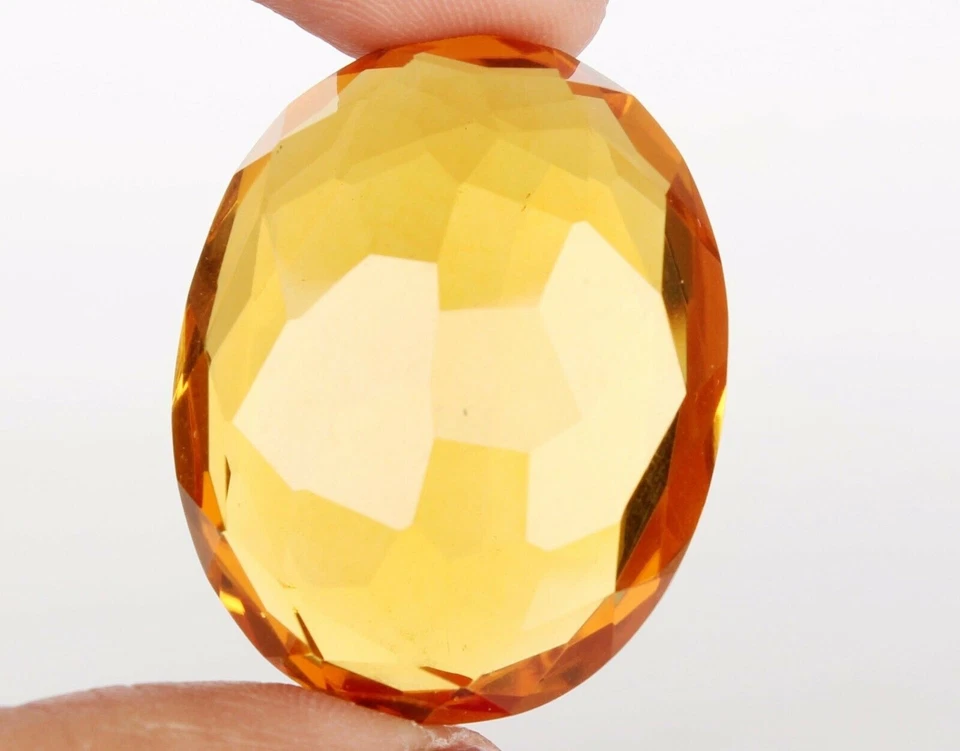 AAA+ Large Yellow Citrine 89.50 Ct. Oval Cut Loose Gemstone for Ring & Pendant - Image 3 of 4