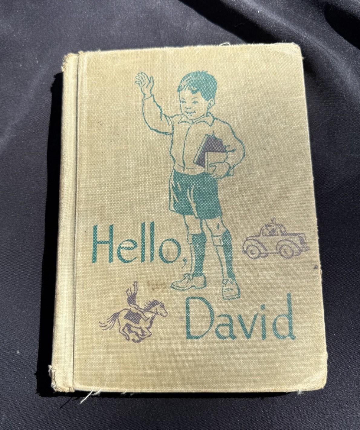 Vintage Children's Reader Reading Story Book Hello David 1949 Neighborhood Story