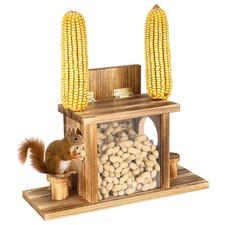 Carbonized Squirrel Feeders for Outside, Funny Chipmunk Feeder