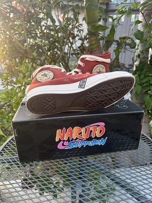 Converse x Naruto Gaara Chuck Taylor Hi Ritual Red Ivory Men's