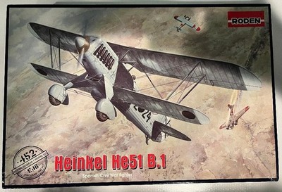 Roden 452 - 1/48 - Heinkel He.51 B.1 German Fighter 1930's airplane model kit